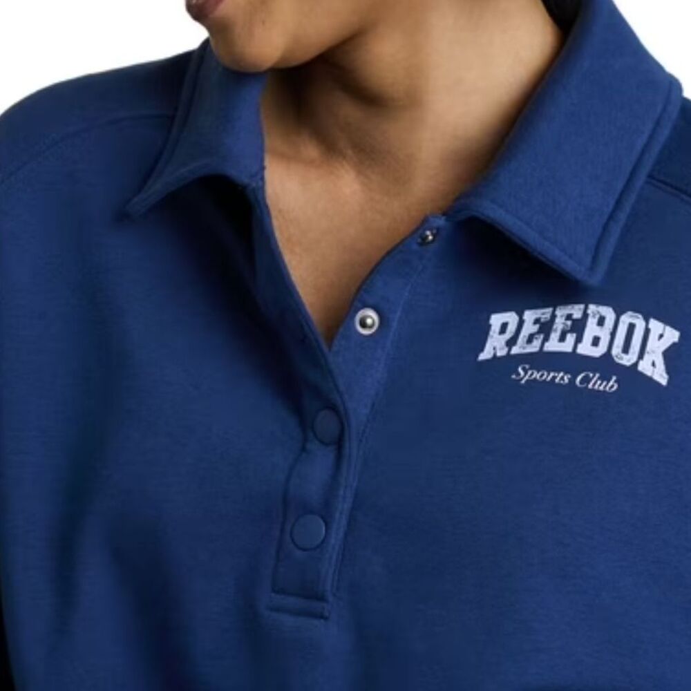 Reebok Women's Plus All Seasons Oversize Polo Sweatshirt Size XXL